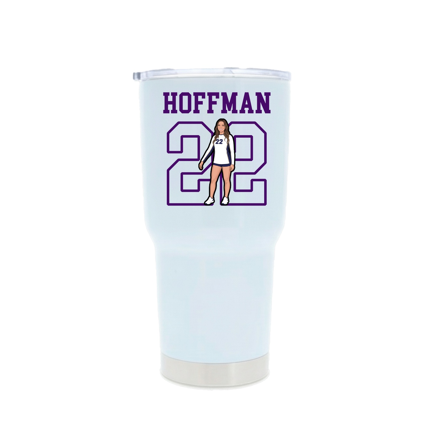 30oz Stainless Steel Tumbler — Shirsey in White