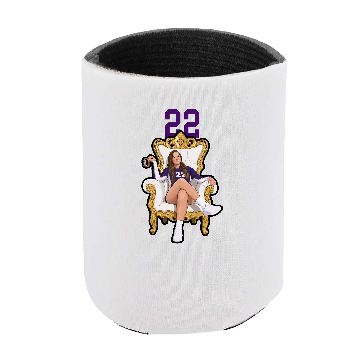 Can Holder — Number Top in White
