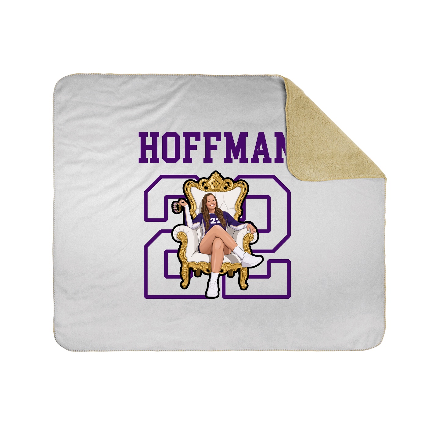 Throw Blanket — Shirsey in White