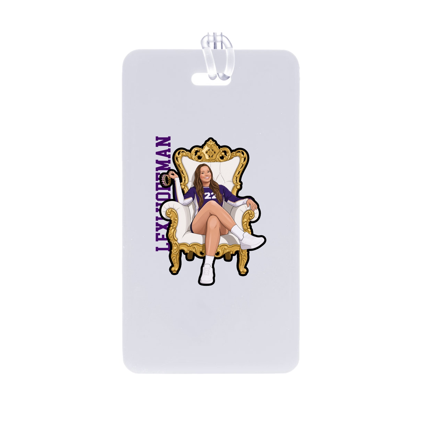 Bag Tag — Name Vertical in Classic