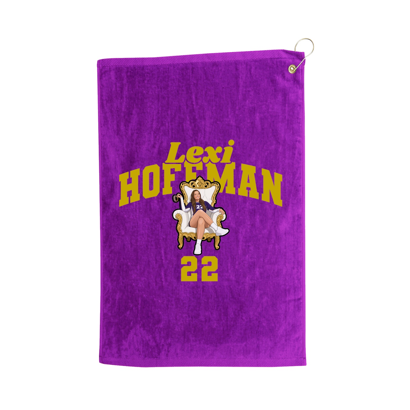 Golf Towel — Signature Arch in Purple