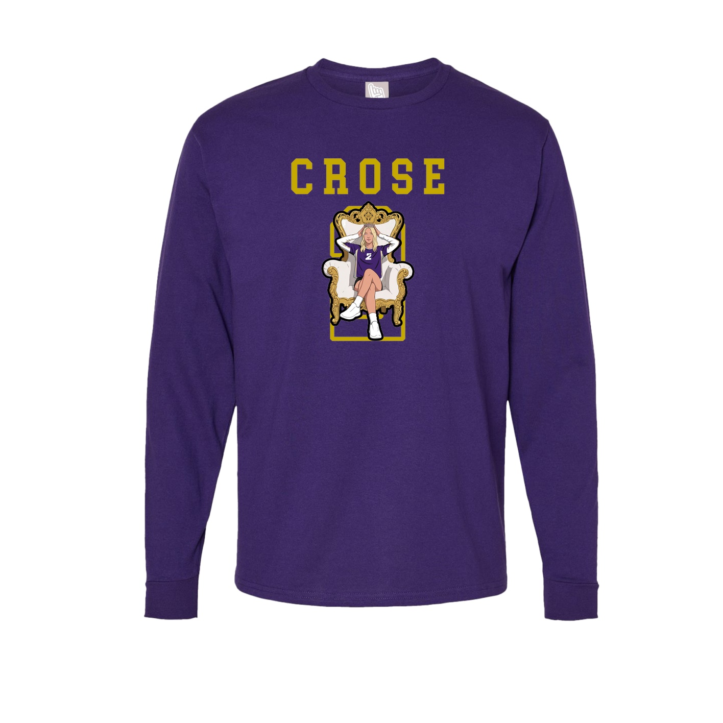 Long Sleeve Tee — Shirsey in Purple