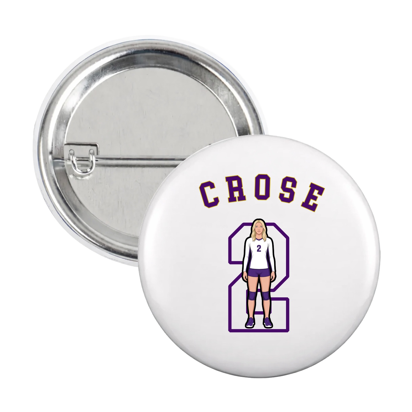 Game Day Button — Shirsey Arch in White