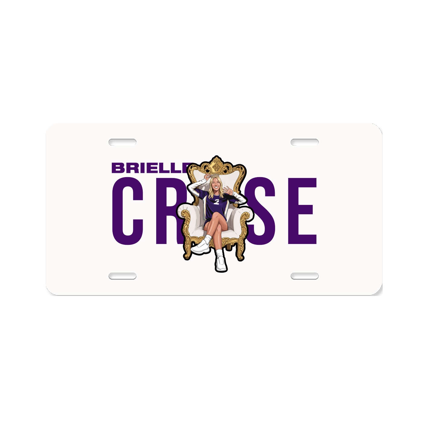 License Plate — Player Name in Classic