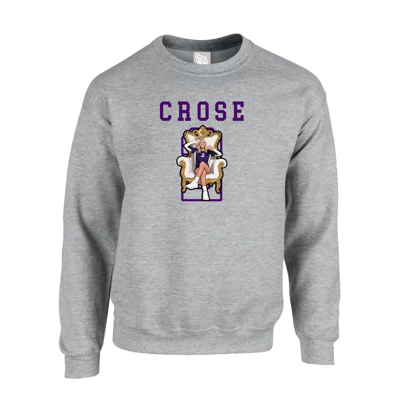 Fleece Crew — Shirsey in Grey
