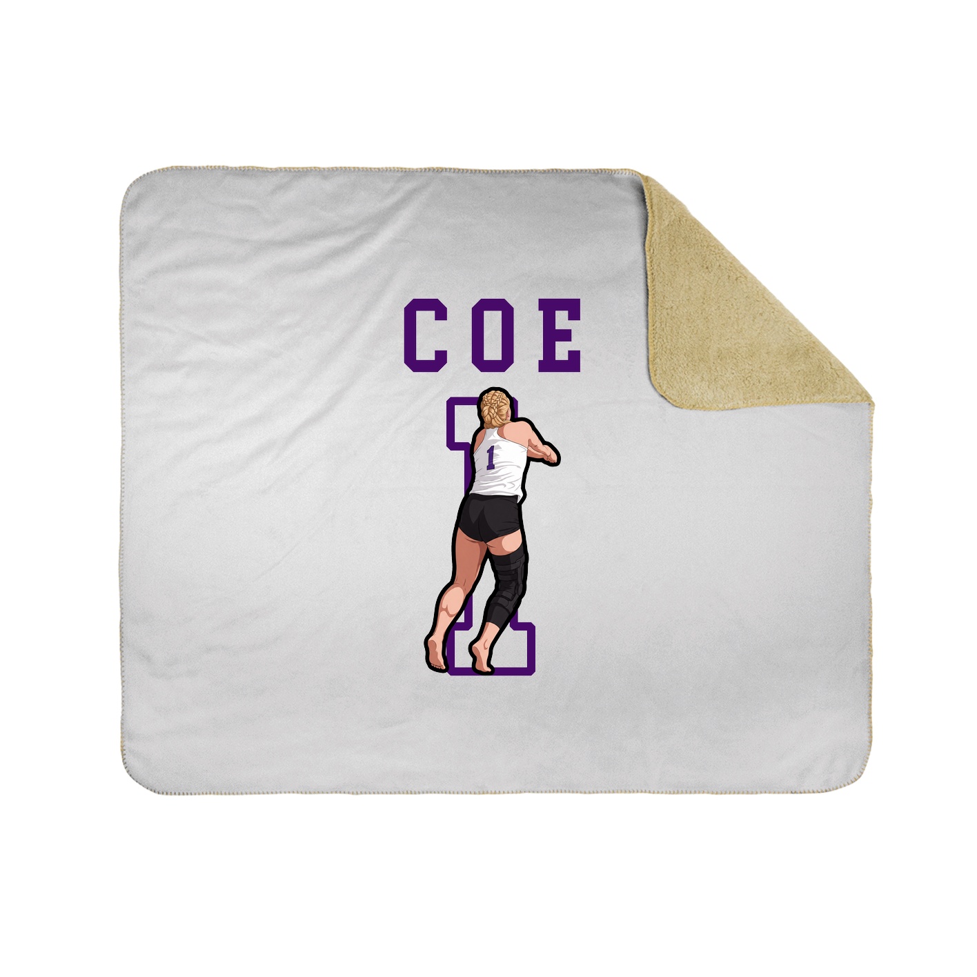 Throw Blanket — Shirsey in White