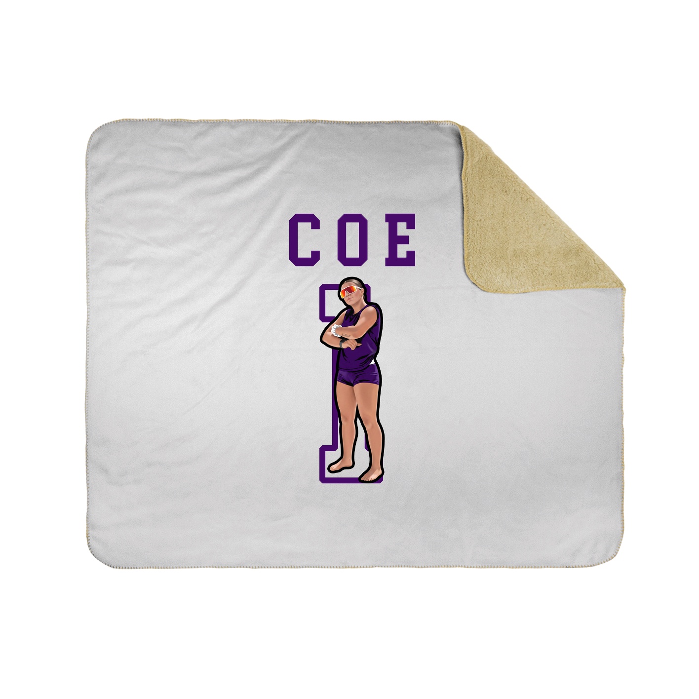 Throw Blanket — Shirsey in White