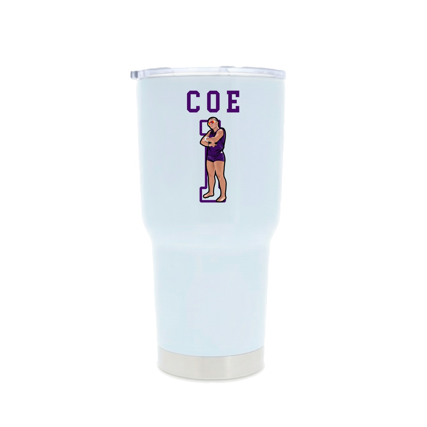 30oz Stainless Steel Tumbler — Shirsey in White