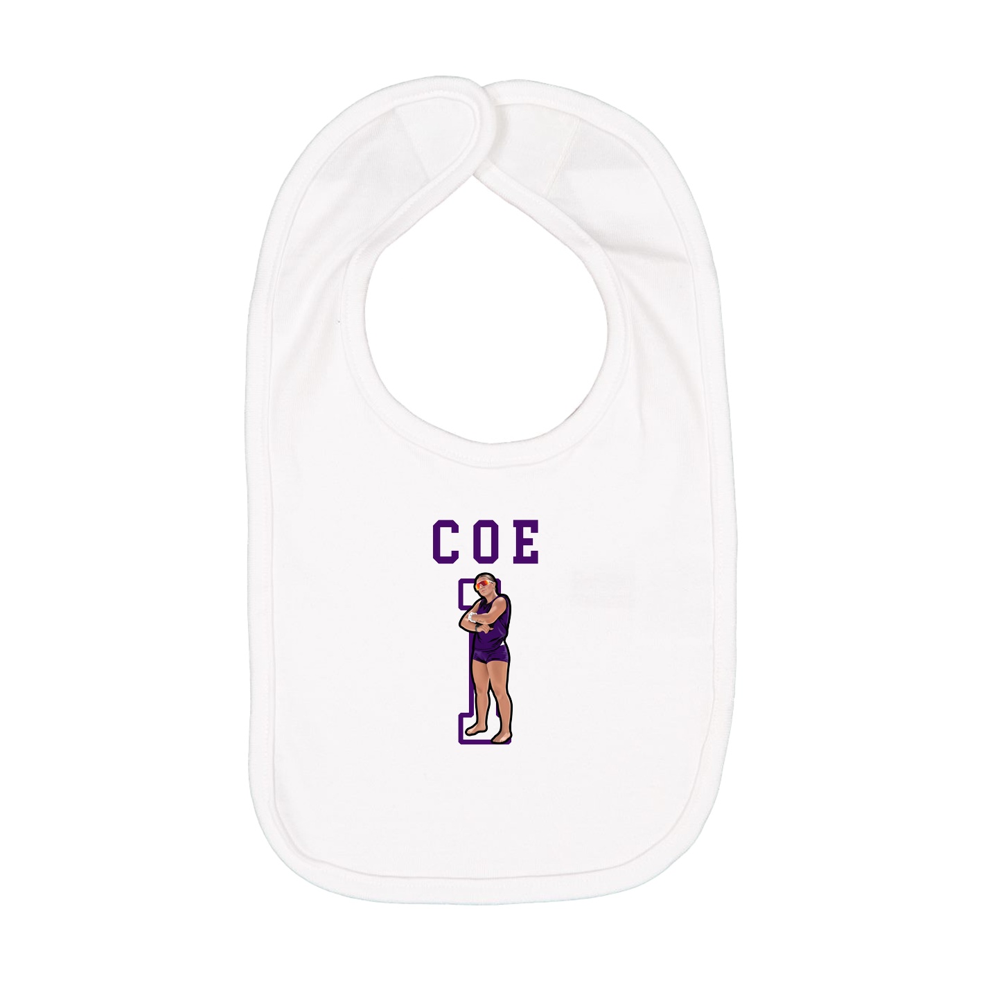 Infant Bib — Shirsey in White