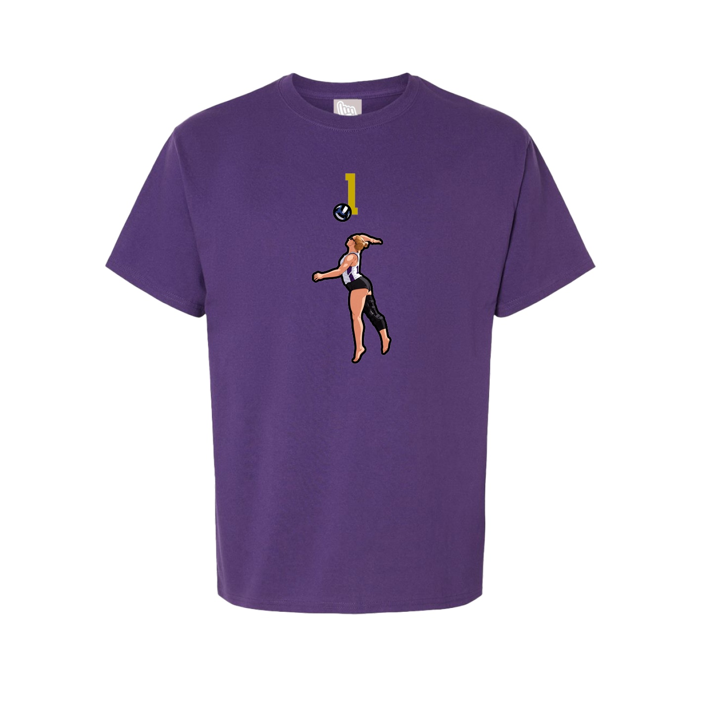 Tee — Number Top in Purple