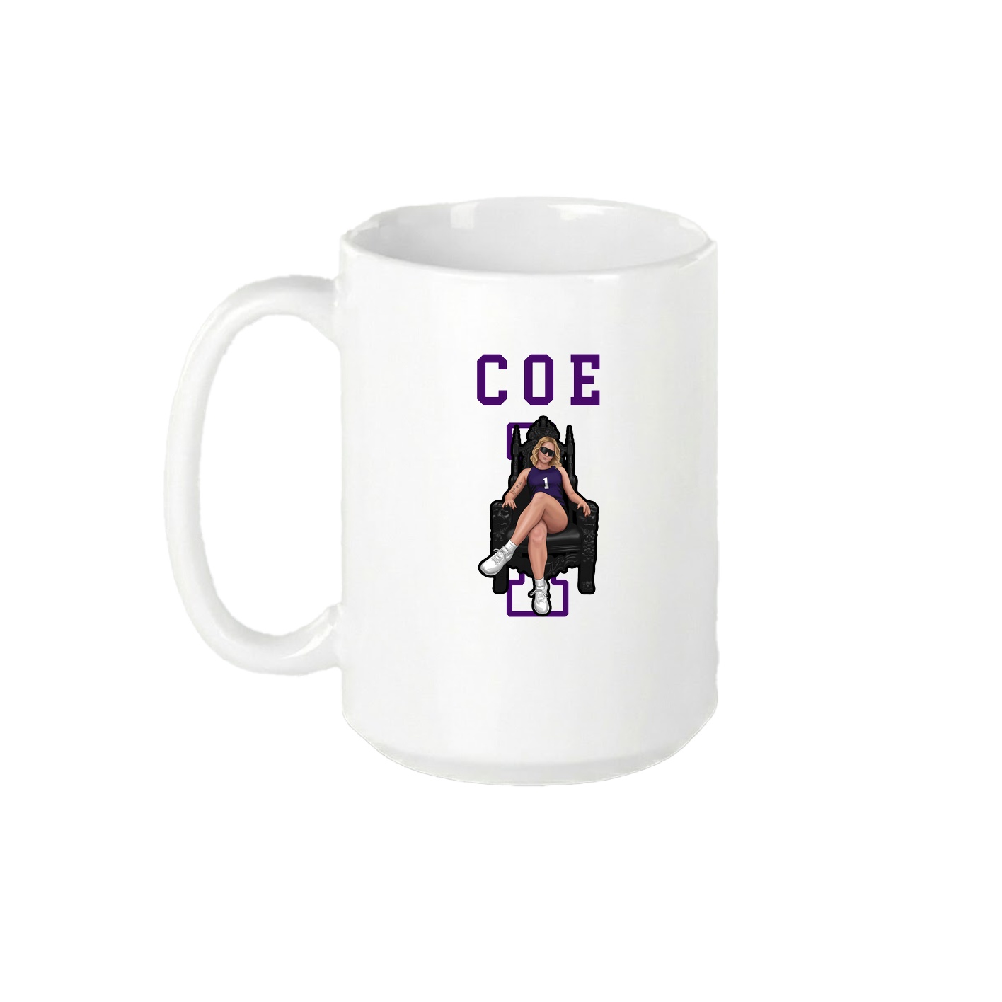 15oz Coffee Mug — Shirsey in White