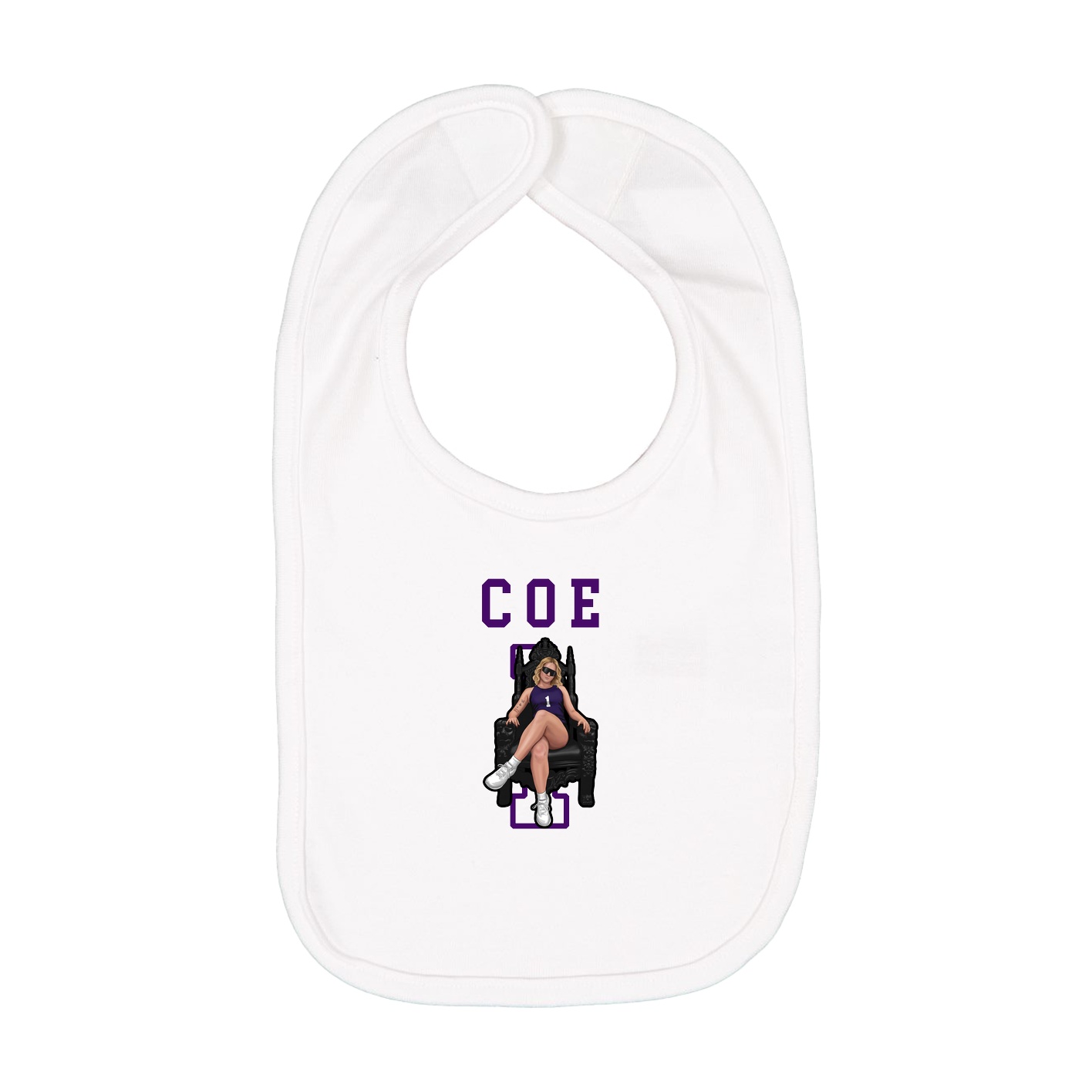 Infant Bib — Shirsey in White