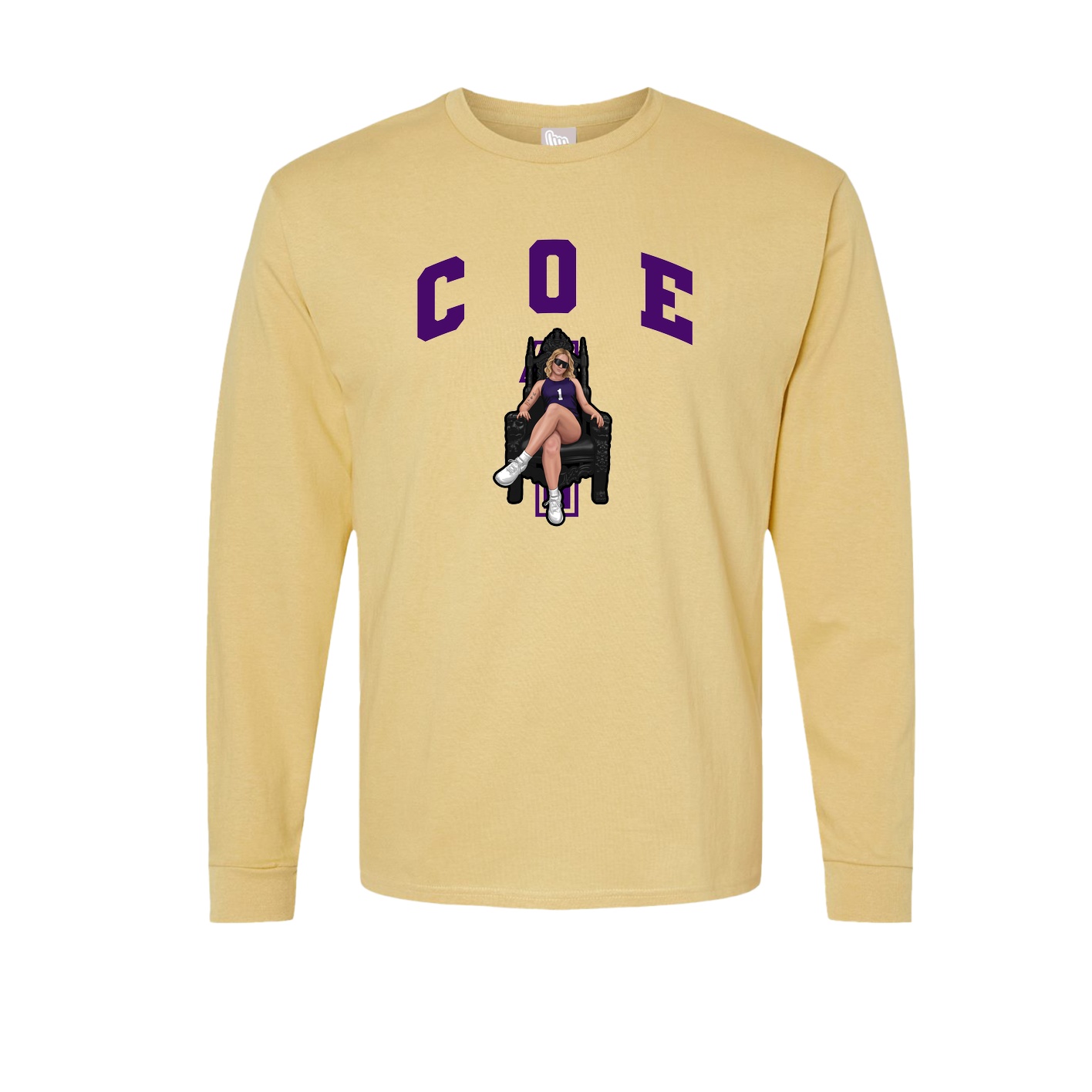 Long Sleeve Tee — Number in Vegas Gold