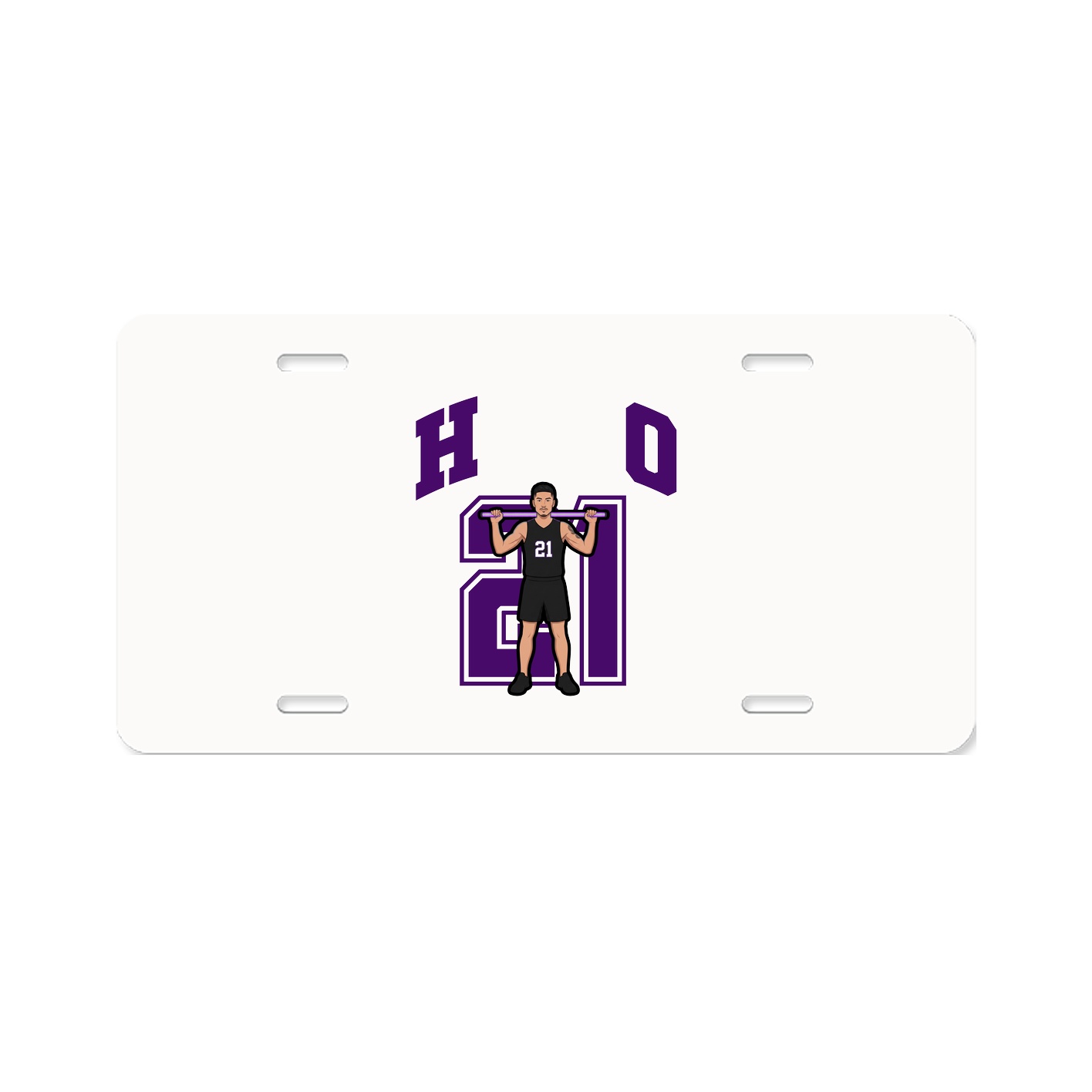 License Plate — Number in Classic