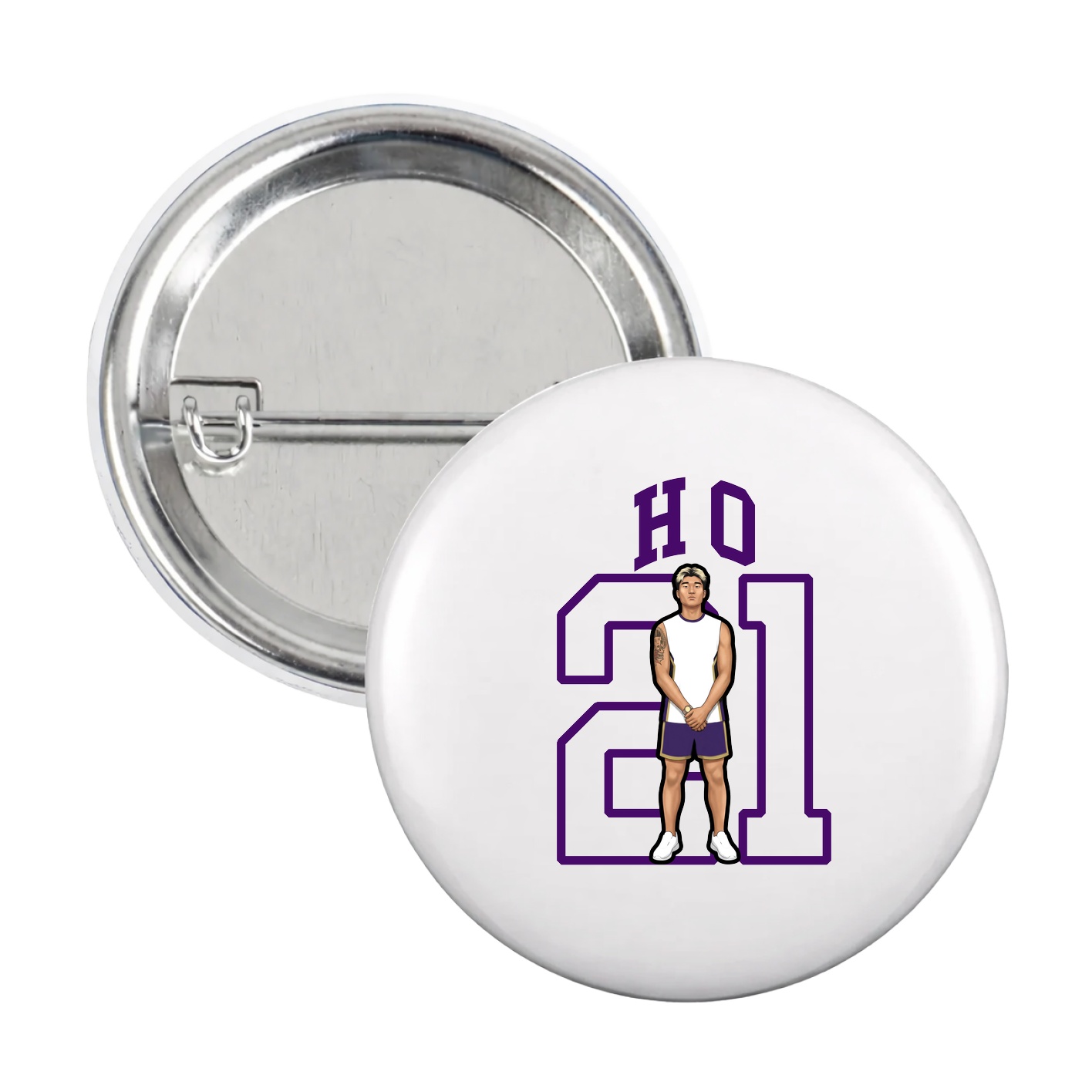 Game Day Button — Shirsey in White