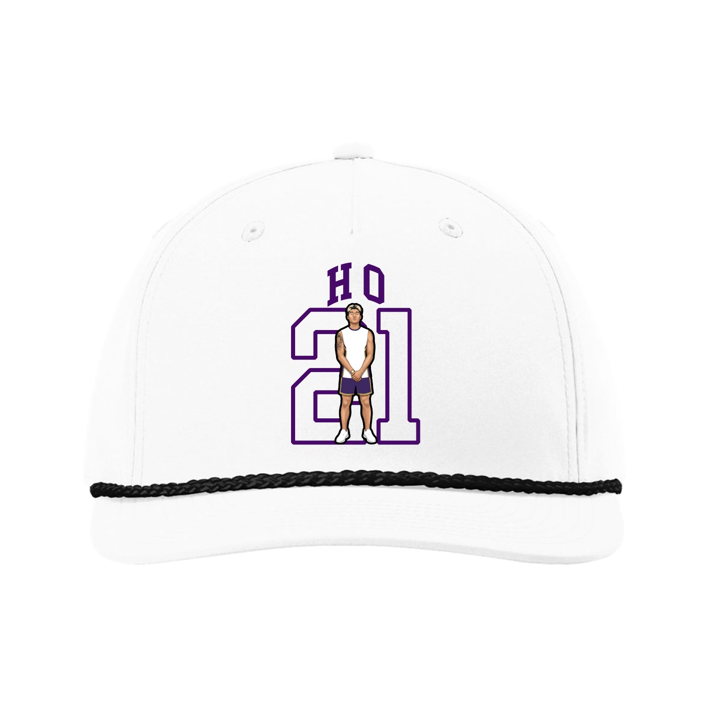 Five-Panel Classic Rope Cap — Shirsey in White