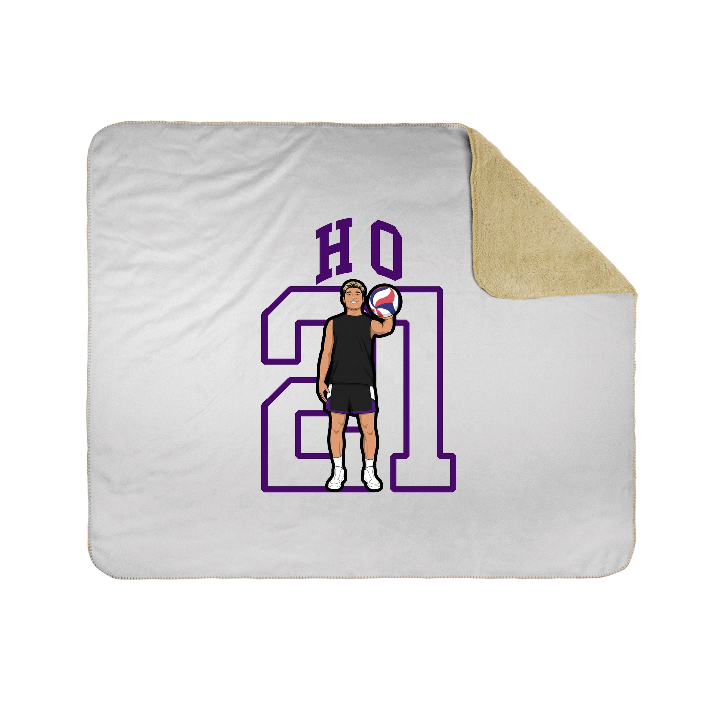Throw Blanket — Shirsey in White