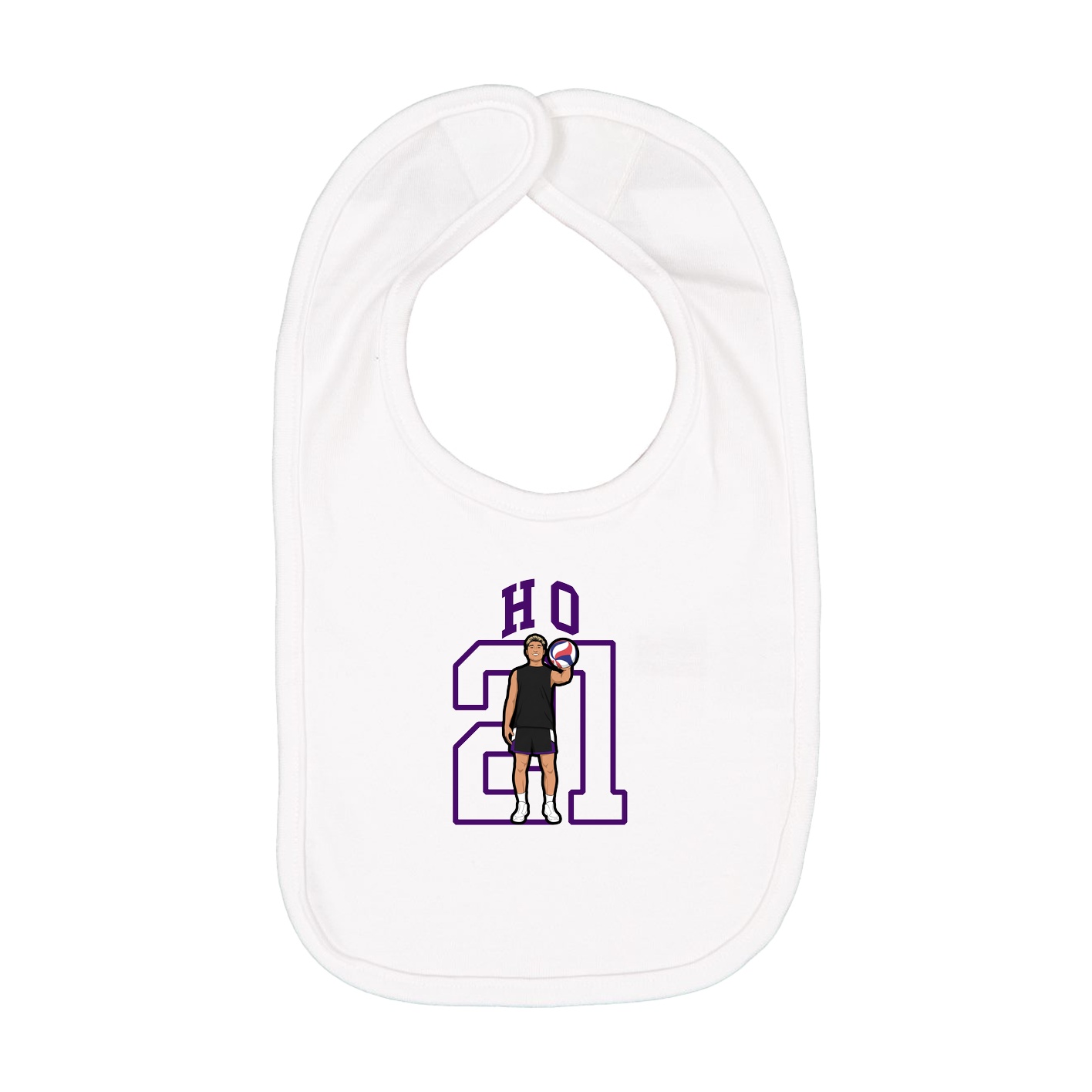 Infant Bib — Shirsey in White