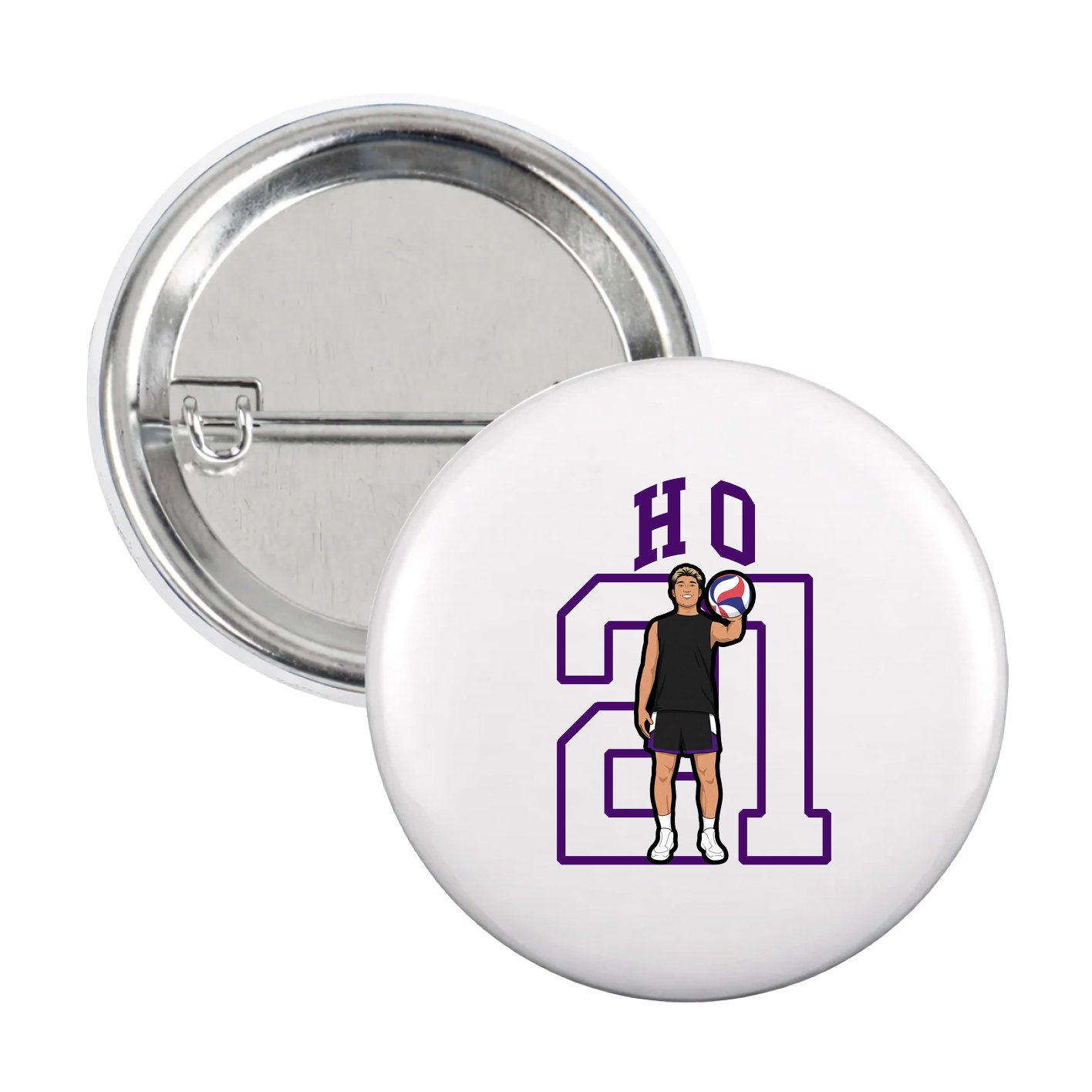 Game Day Button — Shirsey in White