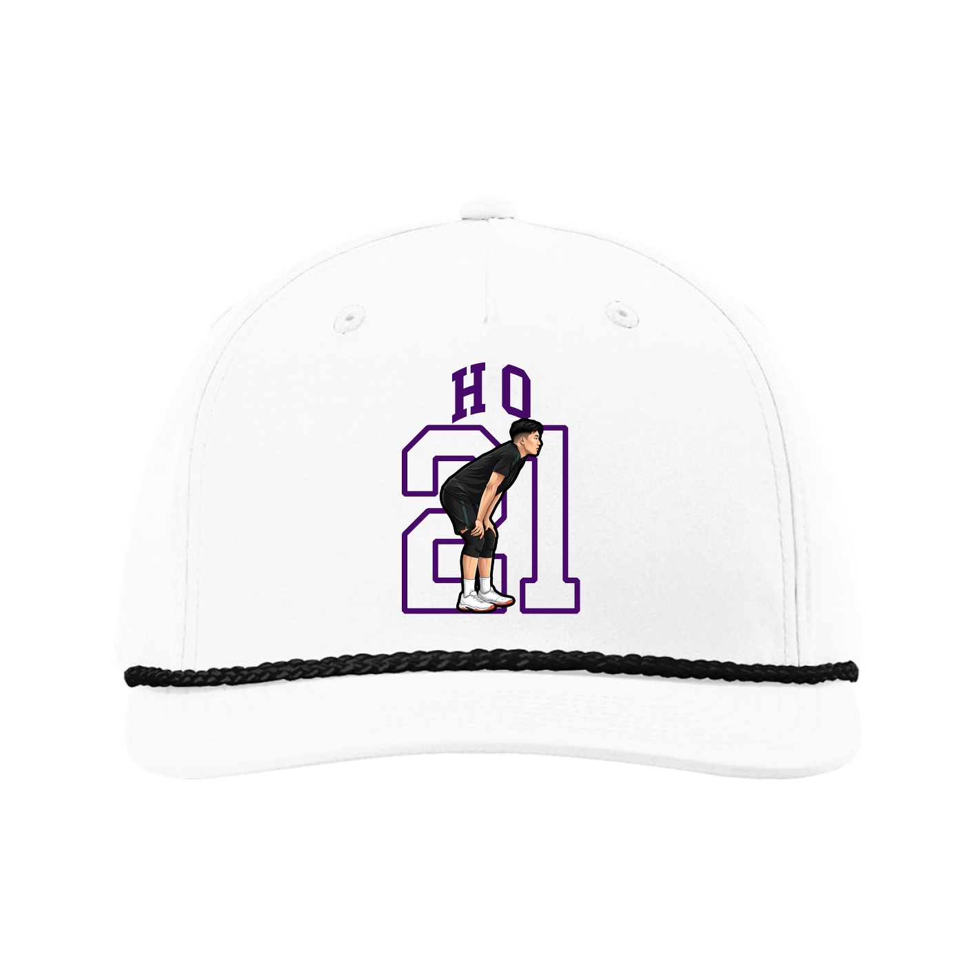 Five-Panel Classic Rope Cap — Shirsey in White