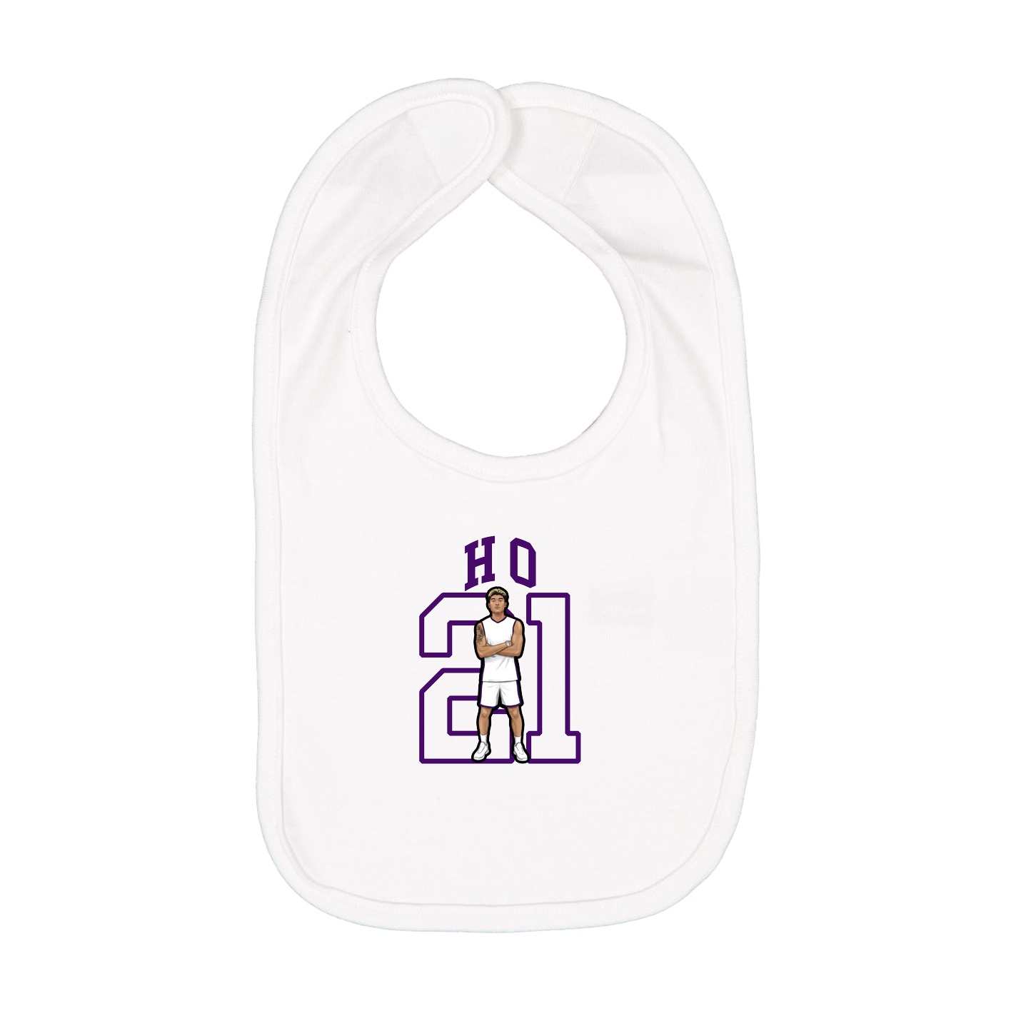 Infant Bib — Shirsey in White