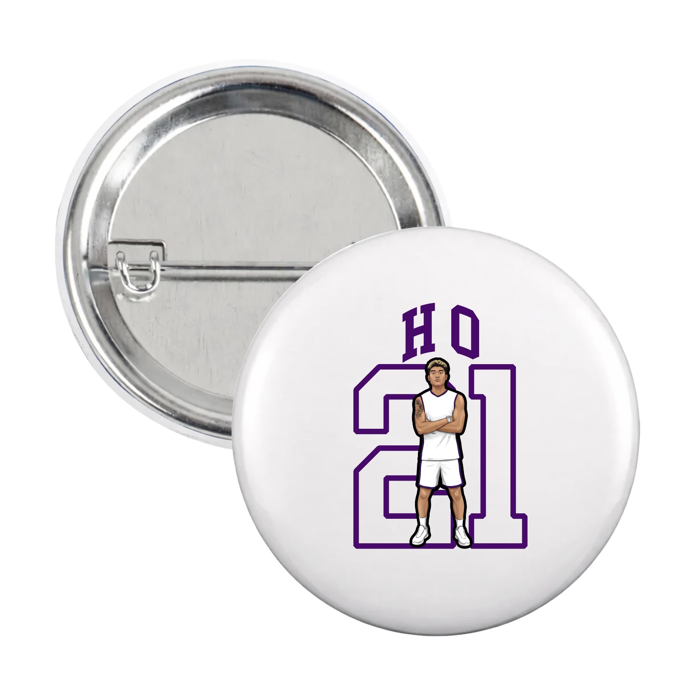 Game Day Button — Shirsey in White