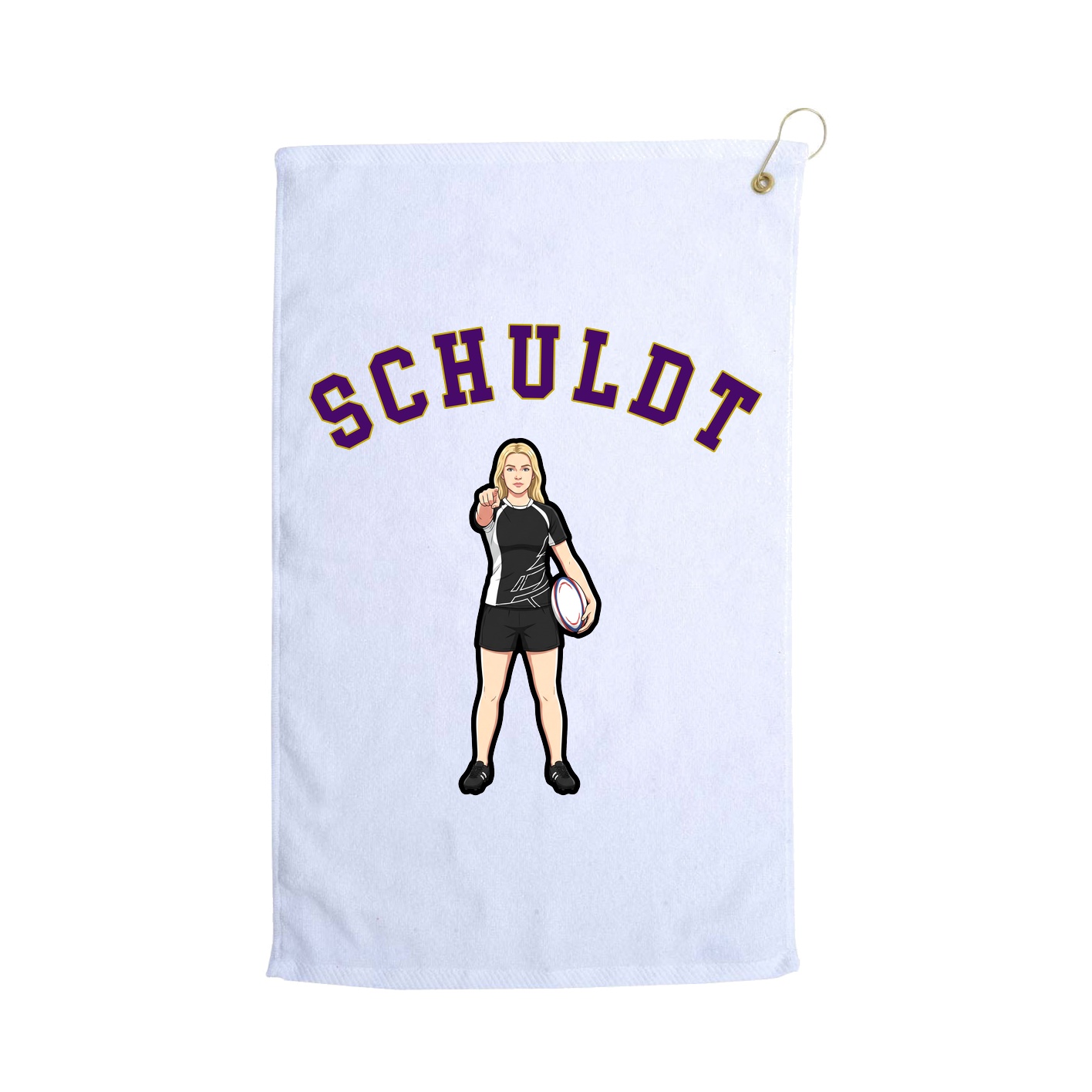 Golf Towel — Shirsey Arch in White