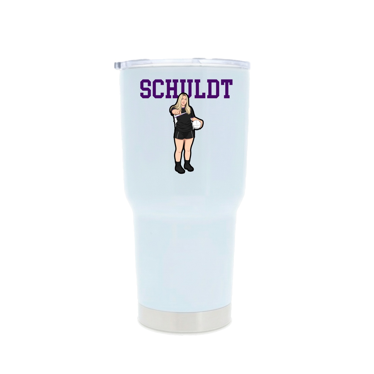 30oz Stainless Steel Tumbler — Shirsey in White