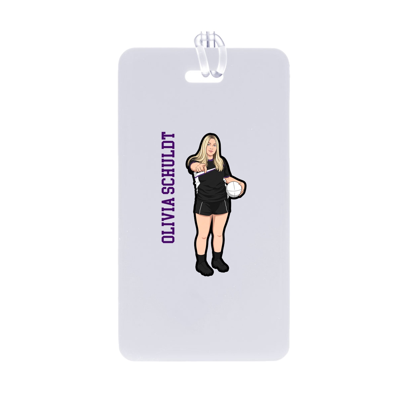 Bag Tag — Name Vertical in Classic