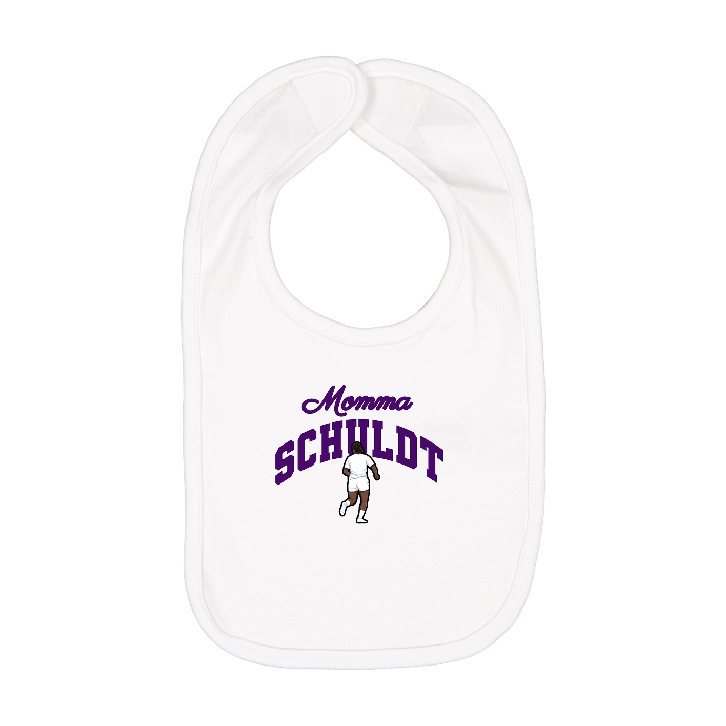 Infant Bib — Mothers Day Arch in White