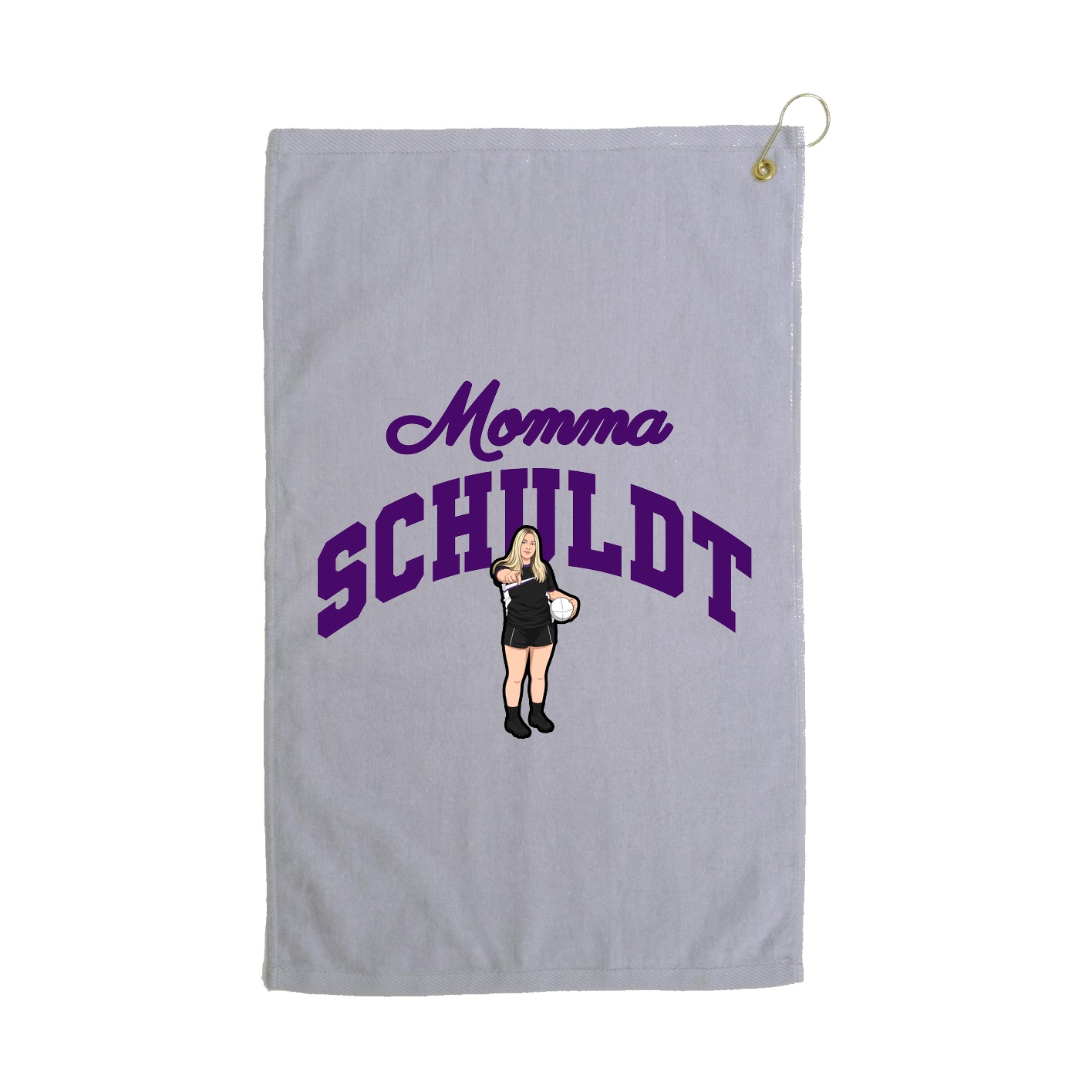 Golf Towel — Mothers Day Arch in Grey