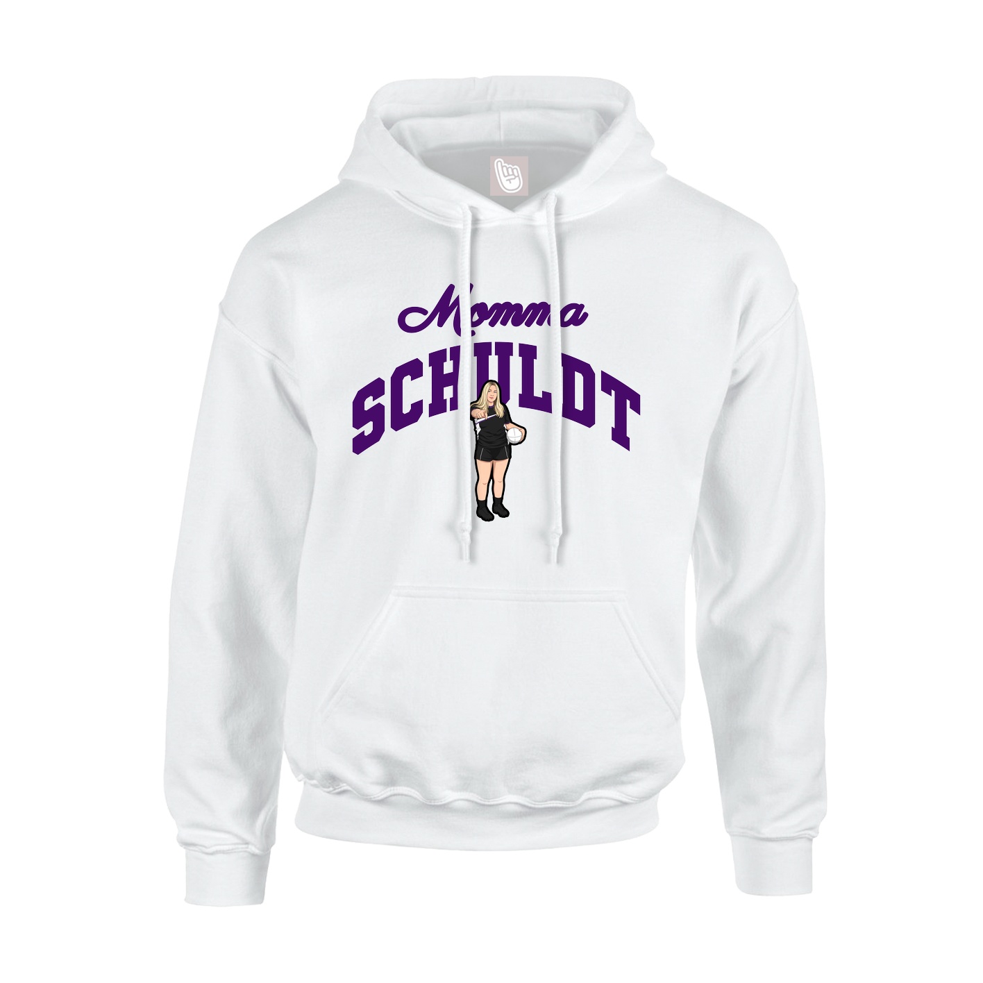 Youth Hoodie — Mothers Day Arch in White