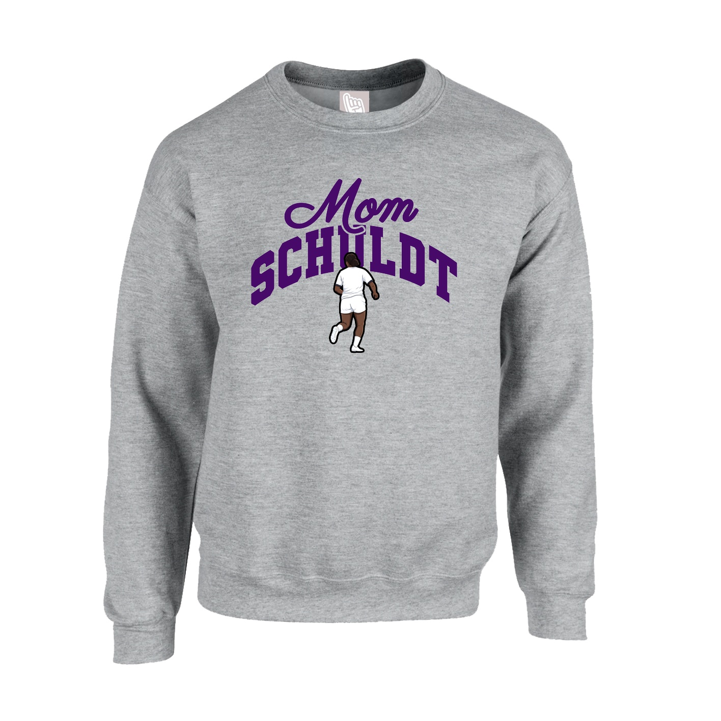 Fleece Crew — Mothers Day Arch in Grey