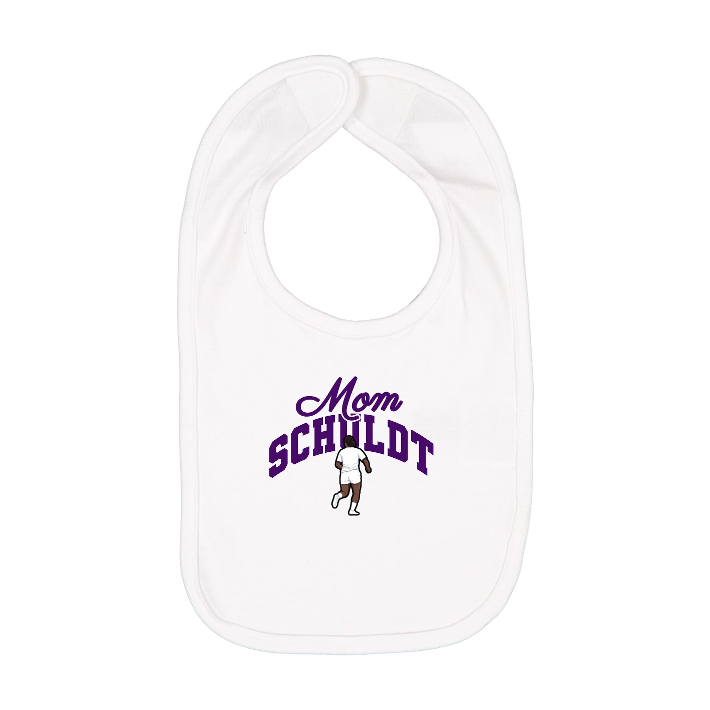 Infant Bib — Mothers Day Arch in White