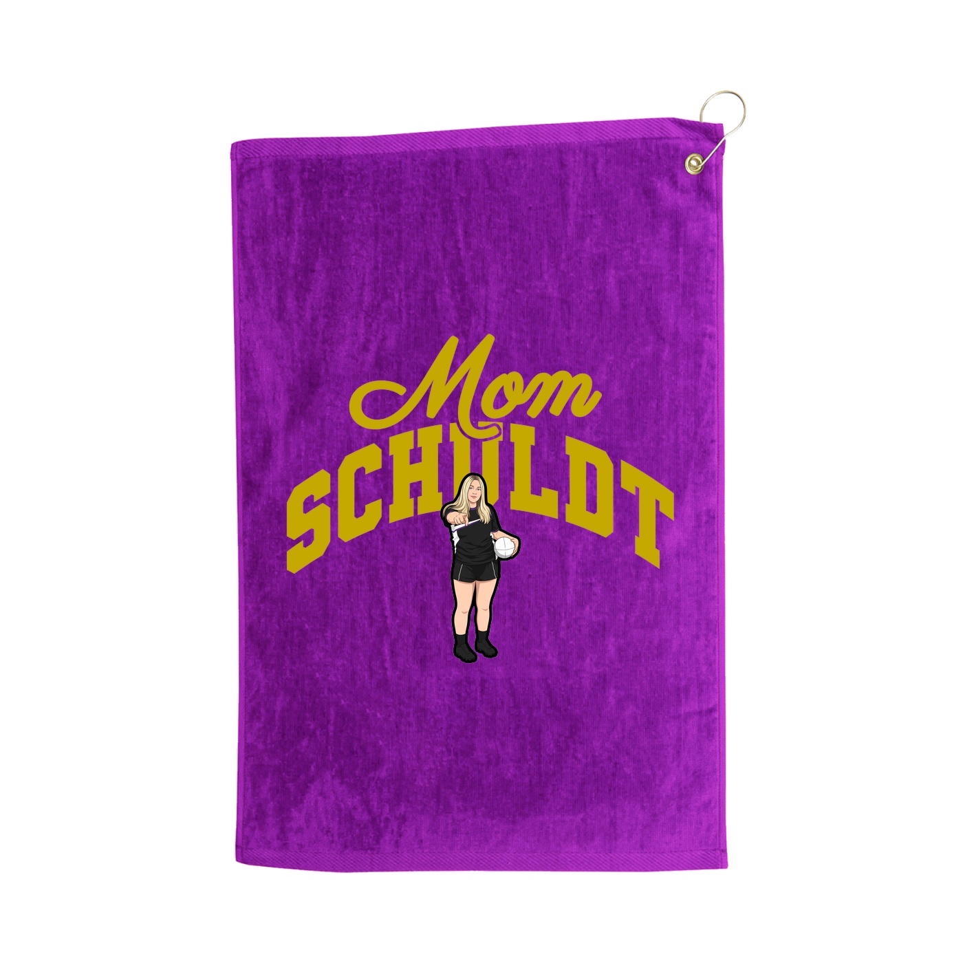 Golf Towel — Mothers Day Arch in Purple