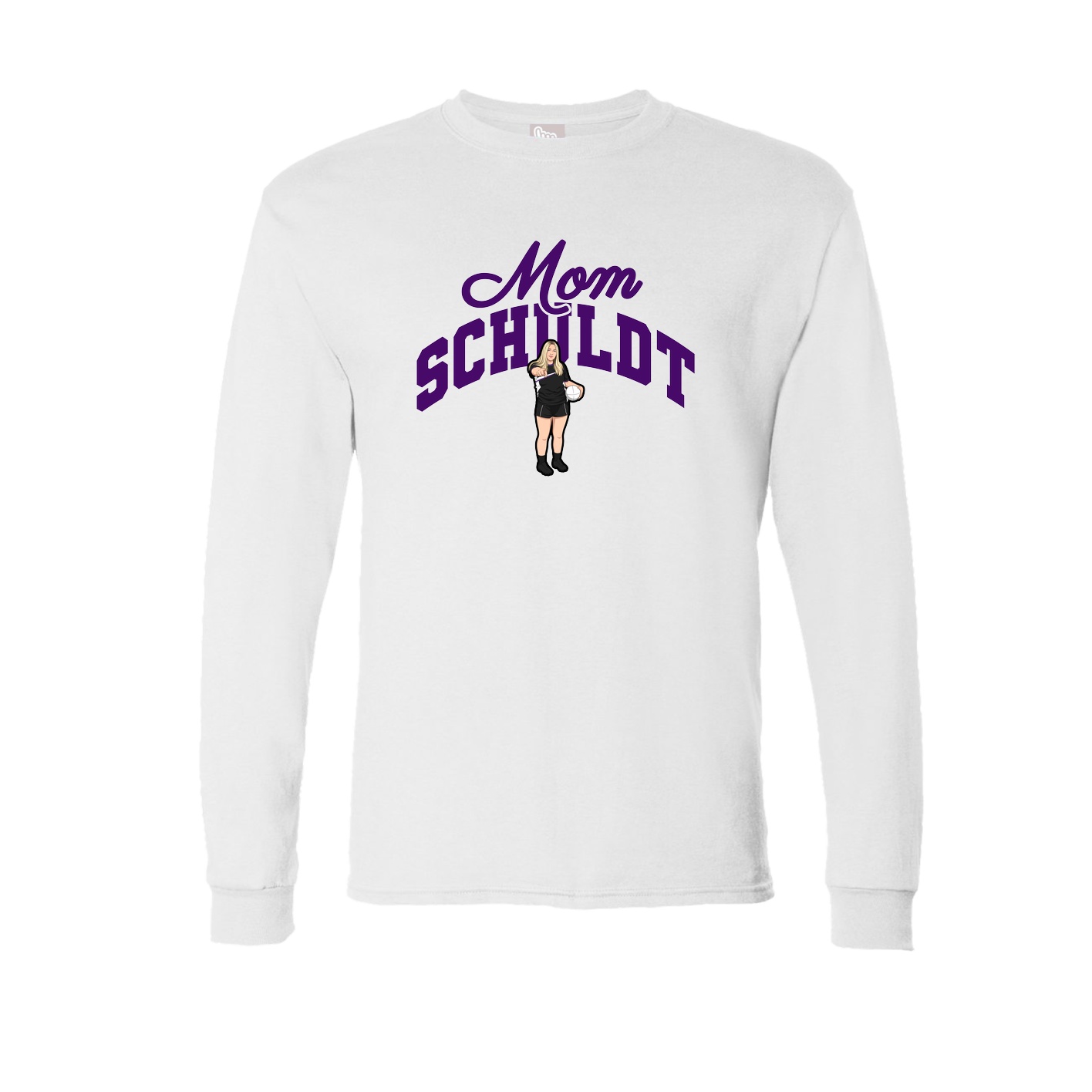 Long Sleeve Tee — Mothers Day Arch in White