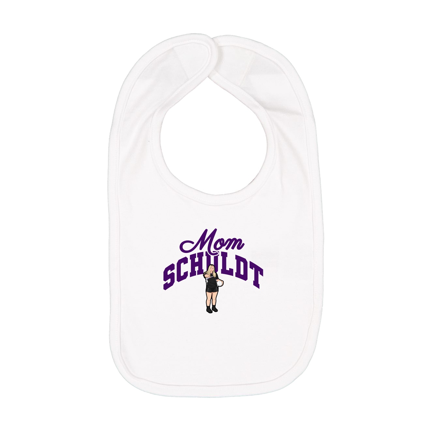 Infant Bib — Mothers Day Arch in White