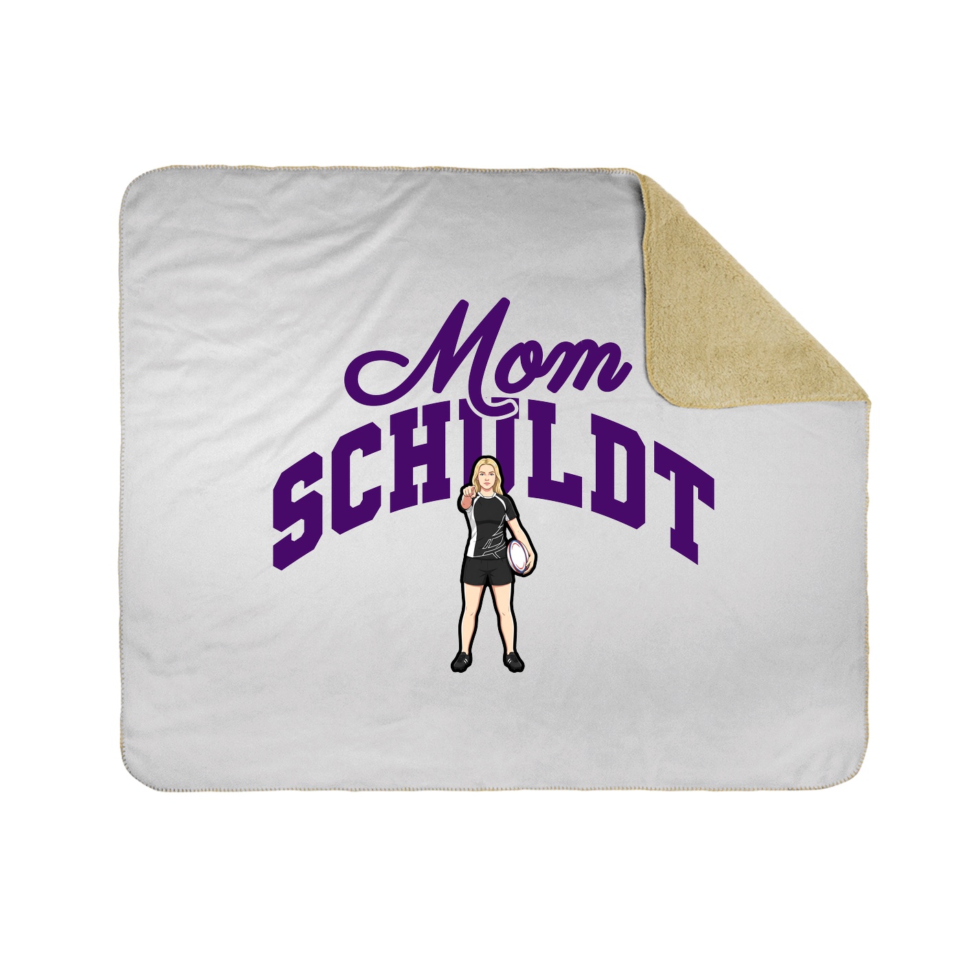 Throw Blanket — Mothers Day Arch in White