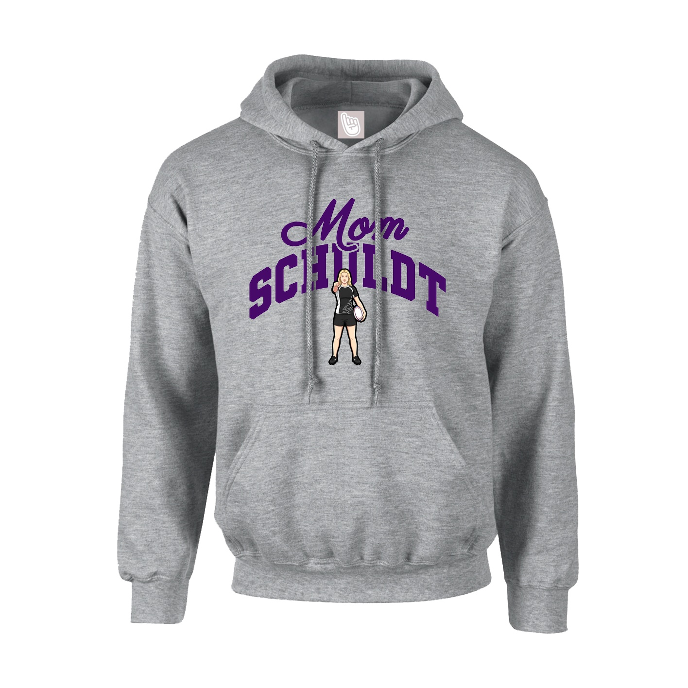 Hoodie — Mothers Day Arch in Grey