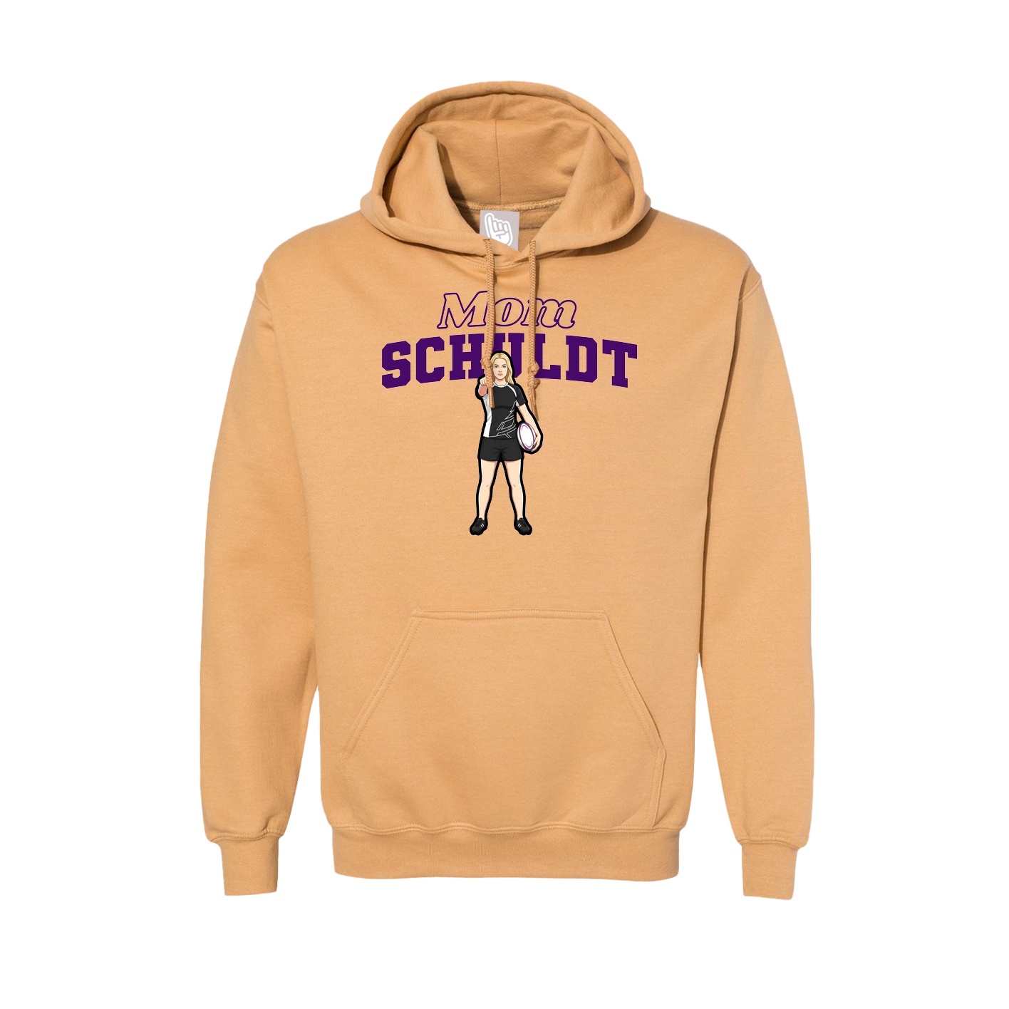 Hoodie — Mothers Day Block in Vegas Gold