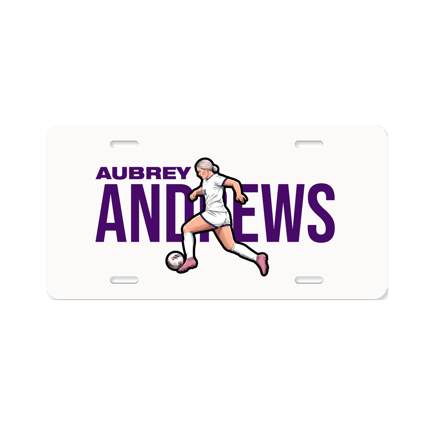 License Plate — Player Name in Classic