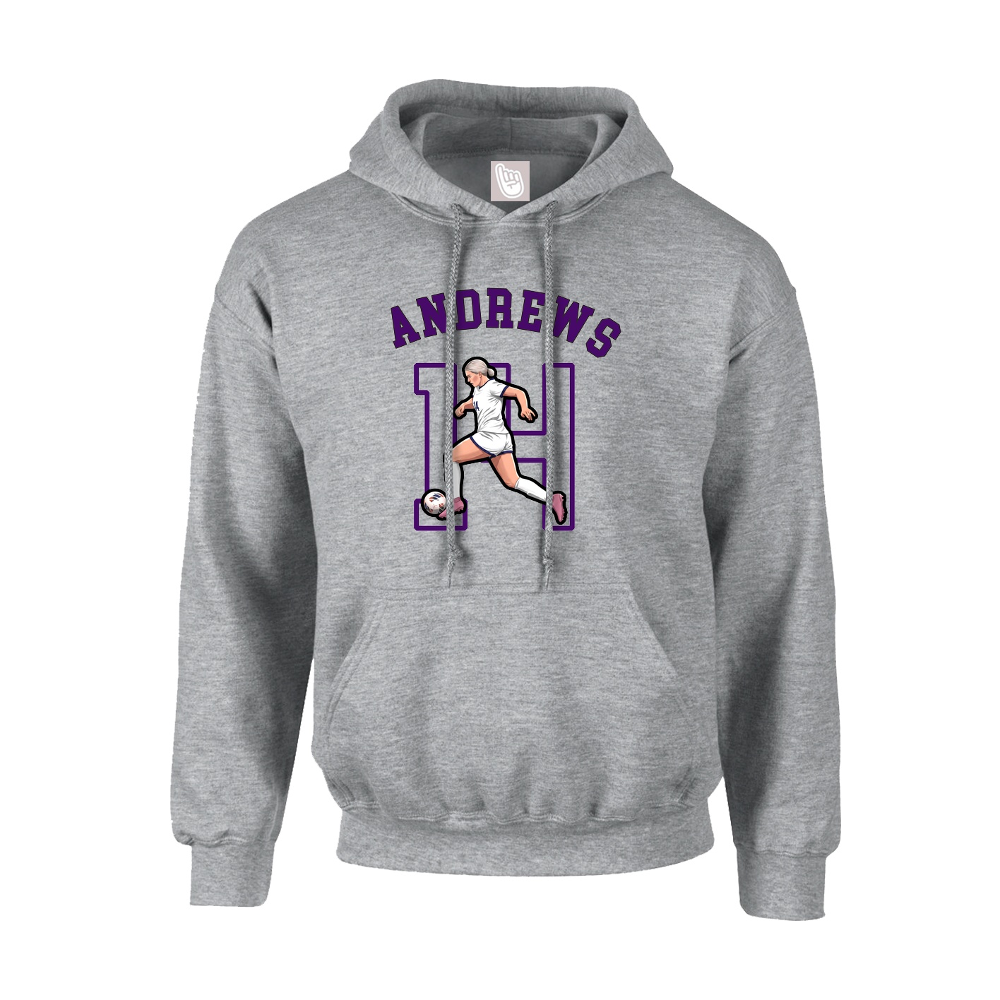Youth Hoodie — Shirsey Arch in Grey