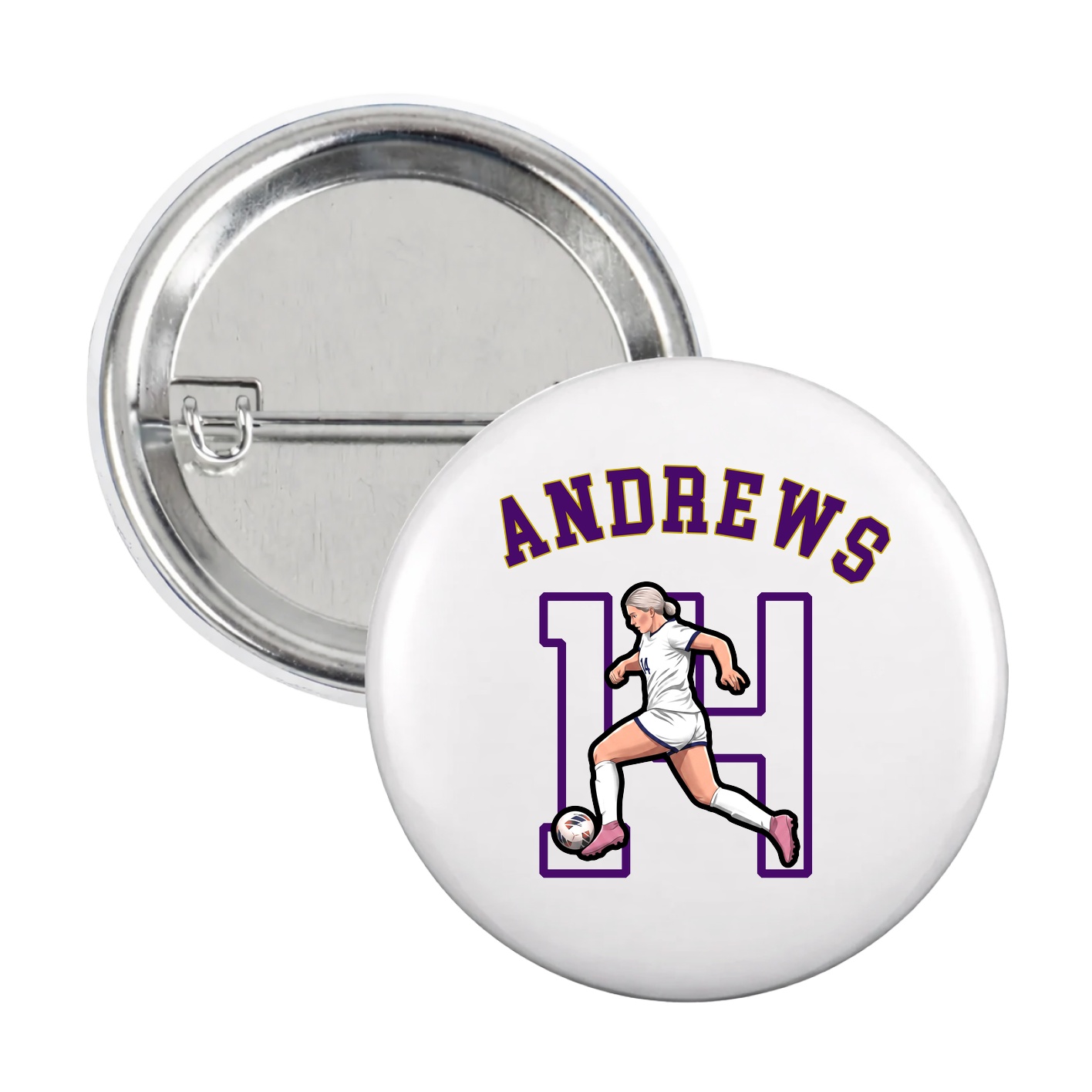 Game Day Button — Shirsey Arch in White
