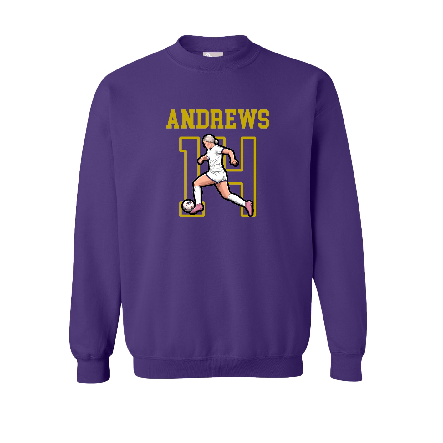 Fleece Crew — Shirsey in Purple