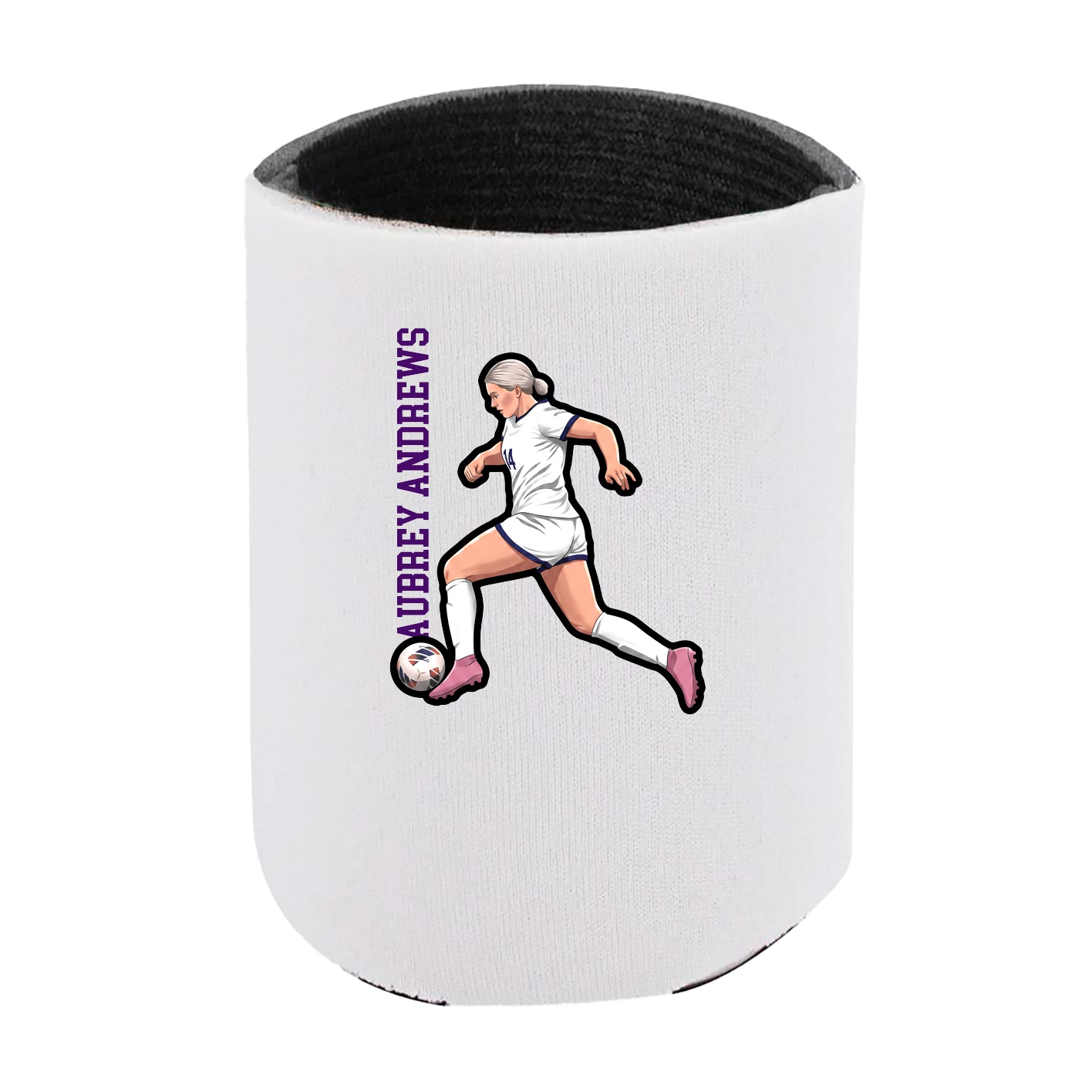 Can Holder — Name Vertical in White