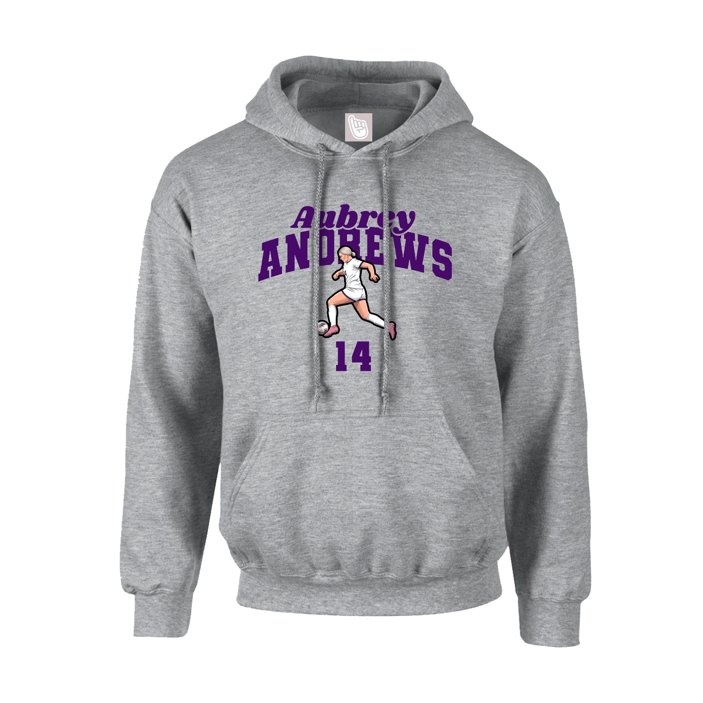 Hoodie — Signature Arch in Grey