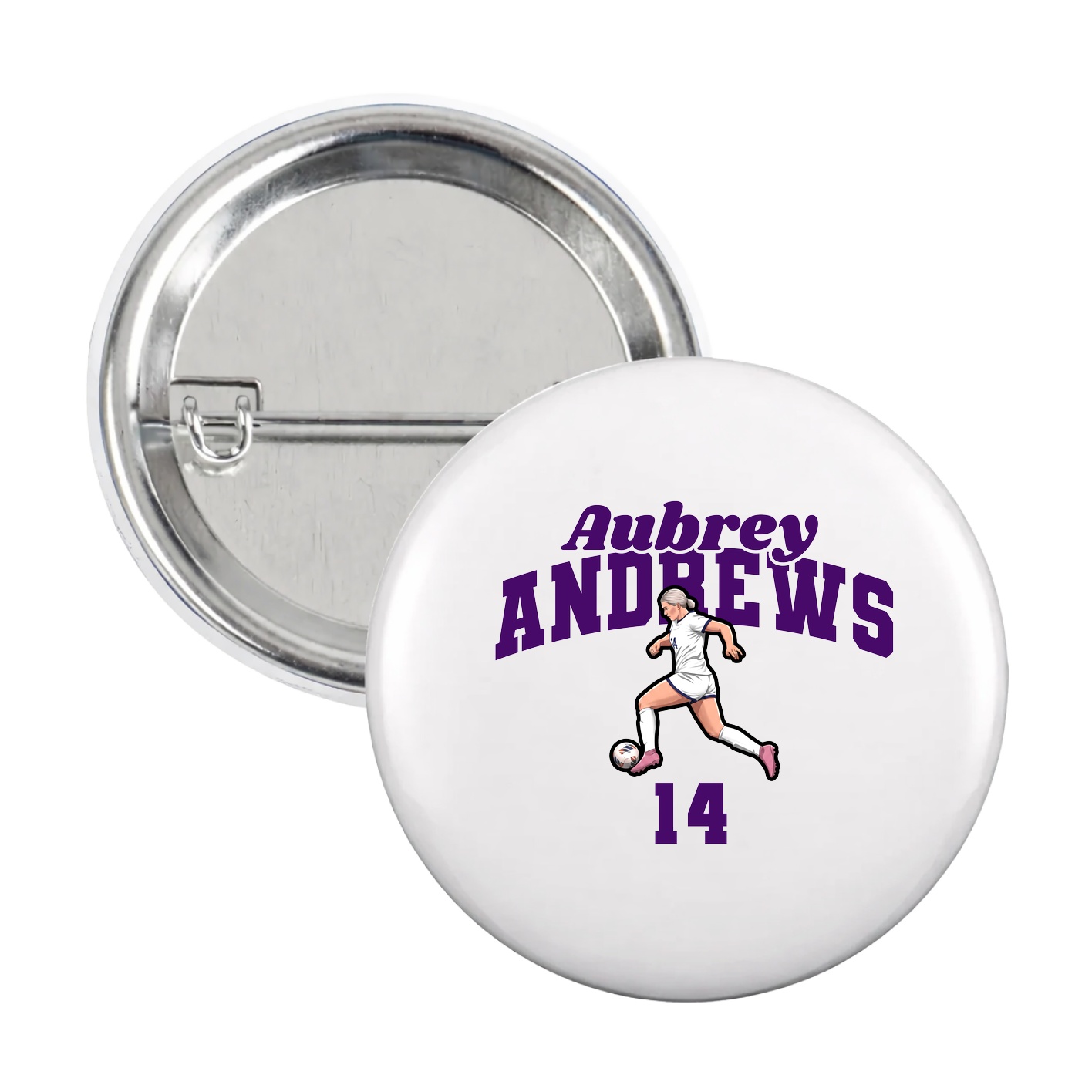 Game Day Button — Signature Arch in White
