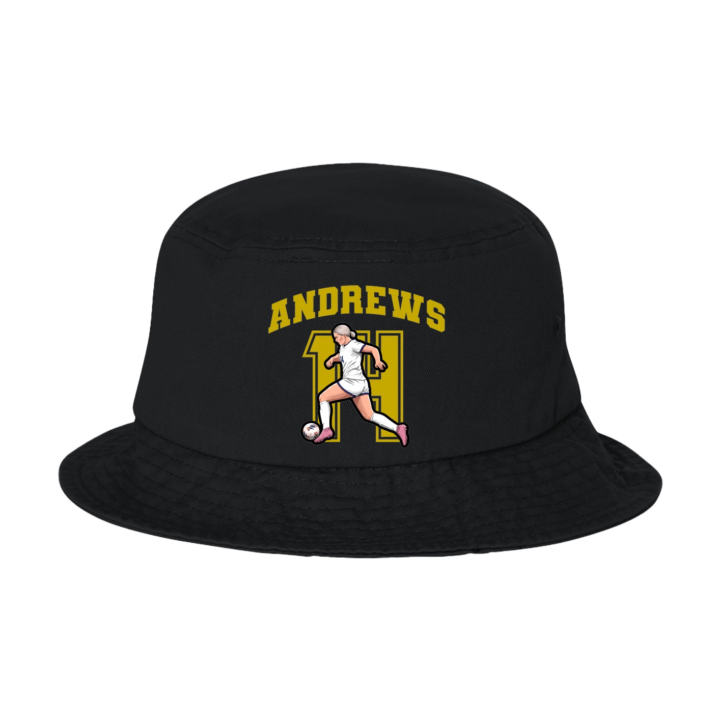 Bucket Cap — Number in Black