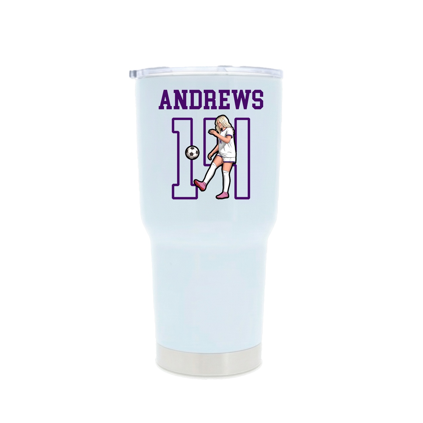 30oz Stainless Steel Tumbler — Shirsey in White