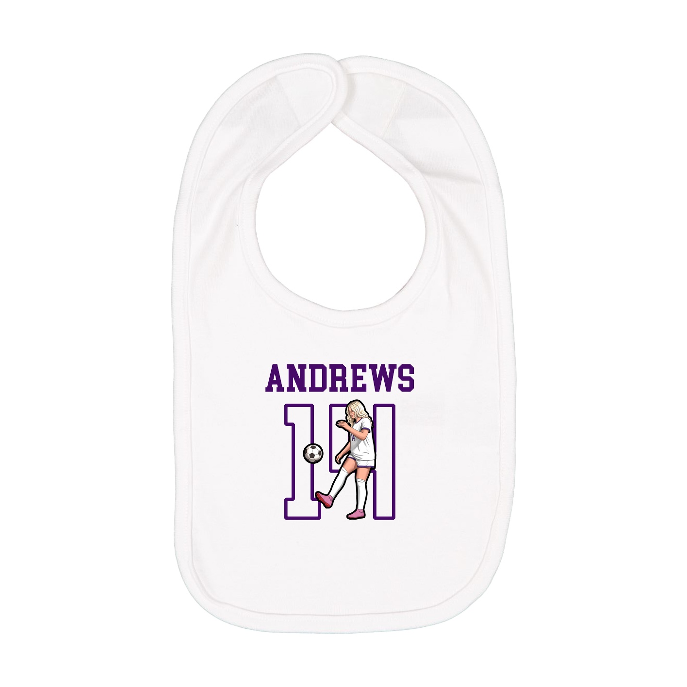Infant Bib — Shirsey in White